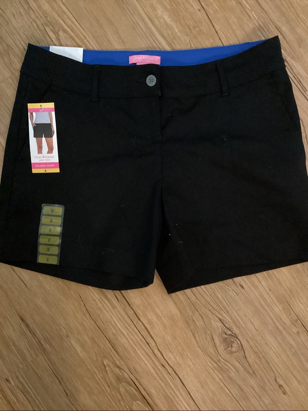 Isaac Mizrahi NY - 5" Inseam Stretch Tailored Trouser Shorts - black - new - Picture 3 of 7